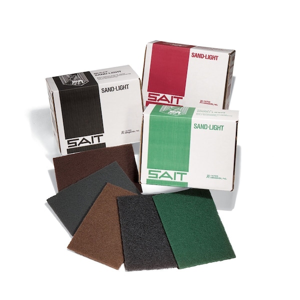 United Abrasives/Sait United Abrasives - Sait 77447 Sand-Light Hand Pad 6 " x 9" Maroon Non-Woven Medium 77447 - main